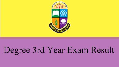 Degree 3rd Year Exam Result