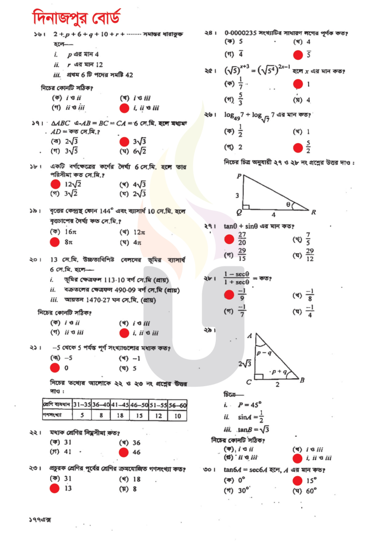 ssc-math-dinajpur-2023-2