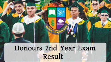 Honours 2nd Year Exam Result