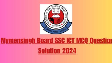 Mymensingh Board SSC ICT MCQ Question Solution 2024